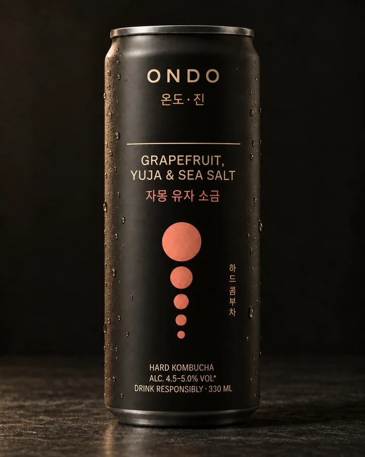 ONDO Grapefruit, Yuja & Sea Salt hard kombucha can
